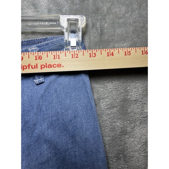 Vintage Zanzara Blue High Rise Flare Leg Jeans Size 6 80'S Hippy Western 25X32 - Picture 6 of 13